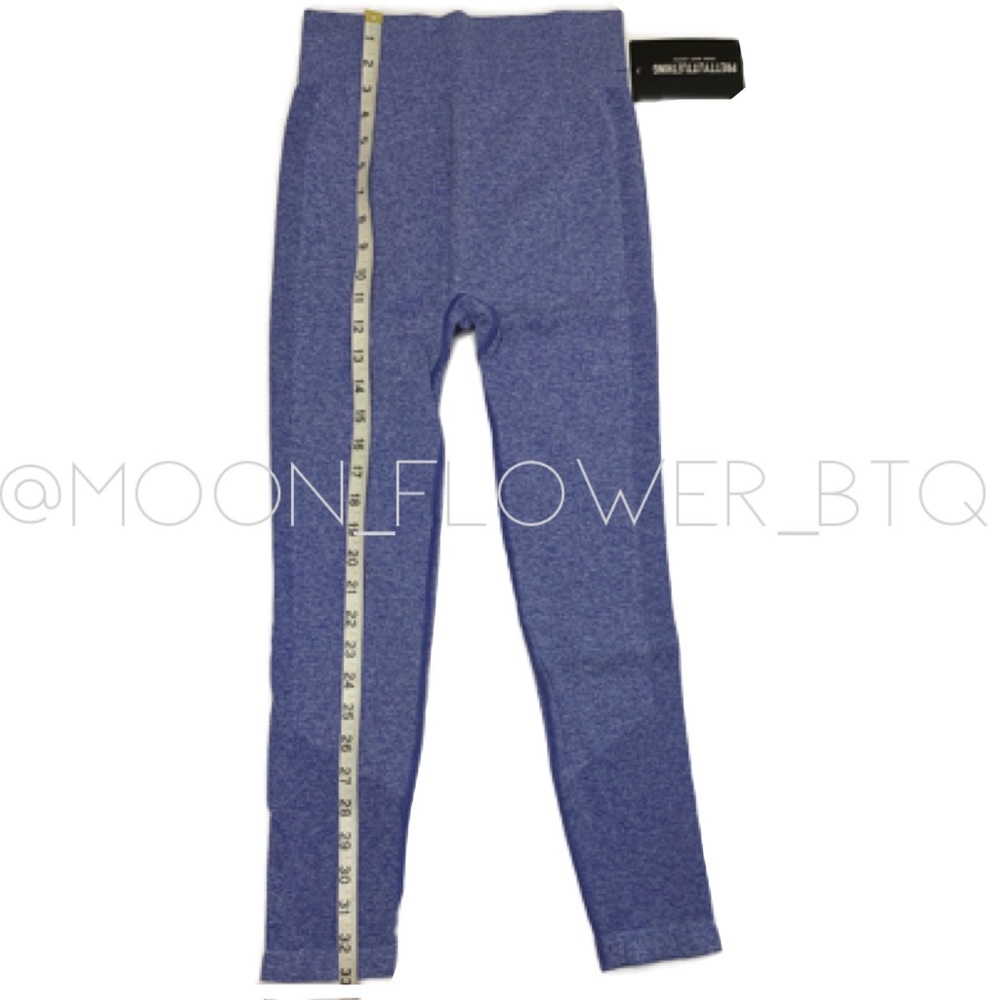 PrettyLittleThing Blue Sport Contour Cut Out Seamless Leggings - Picture 13 of 16